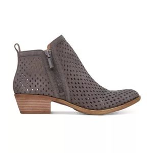 Lucky brand 9.5 perforated taupe booties Barcelona